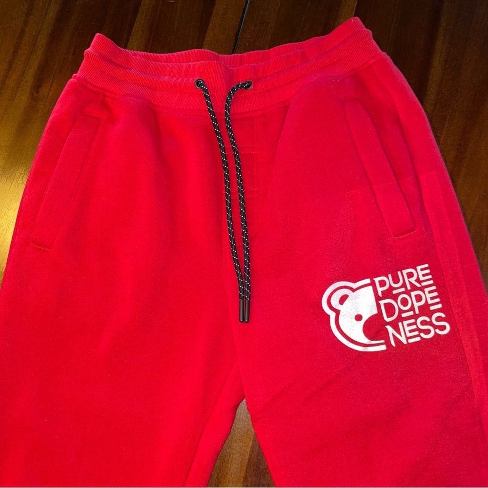 Women’s Red Jogger Sweatpants! PURE DOPE NESS!